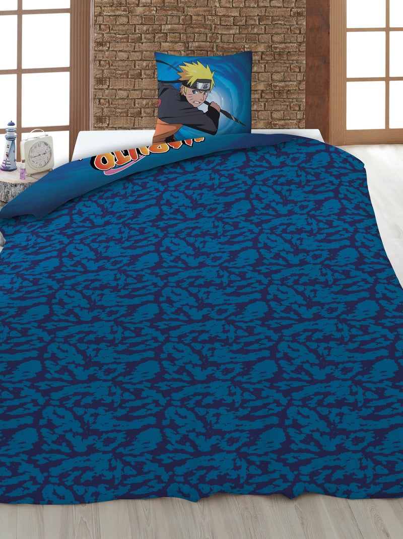 'Naruto' Bedding Set - 1 person Blue - Kiabi