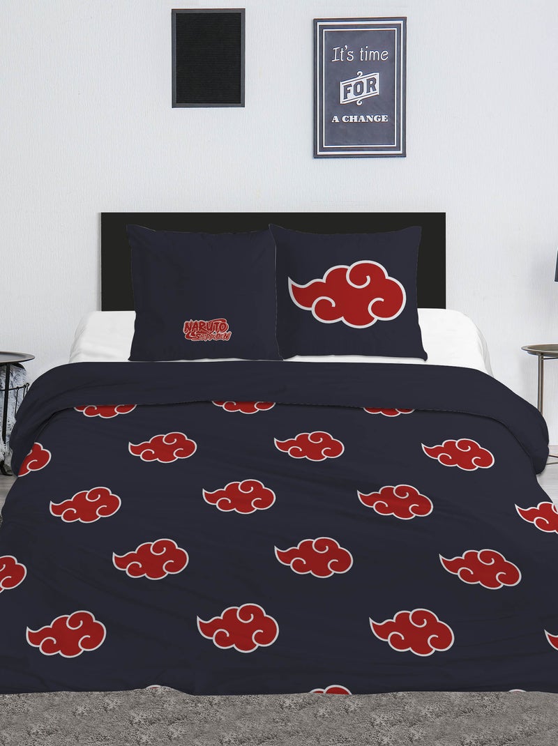 'Naruto' Duvet Cover 240x220 cm with Pillows Blue - Kiabi