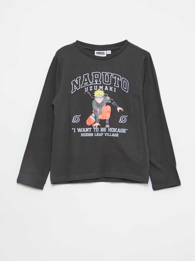 'Naruto' Pajama Set - Pants + T-shirt - 2 pieces Black - Kiabi
