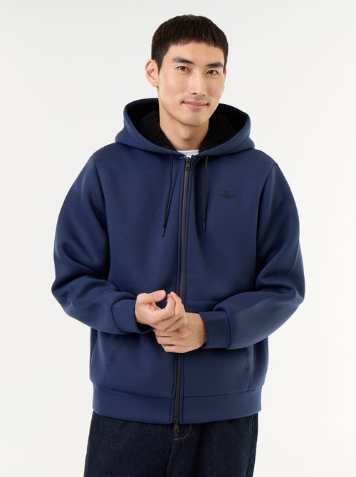 Neopren-Kapuzen-Sweatshirt mit Reissverschluss - Kiabi