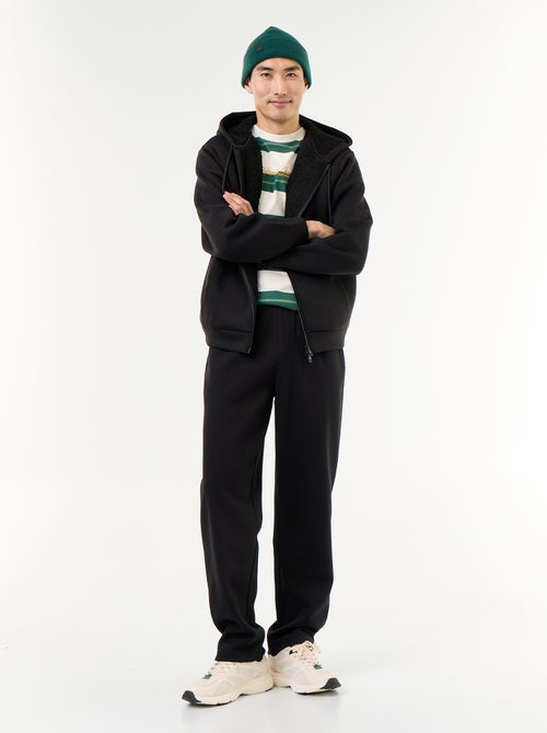 Neopren-Kapuzen-Sweatshirt mit Reissverschluss - Kiabi