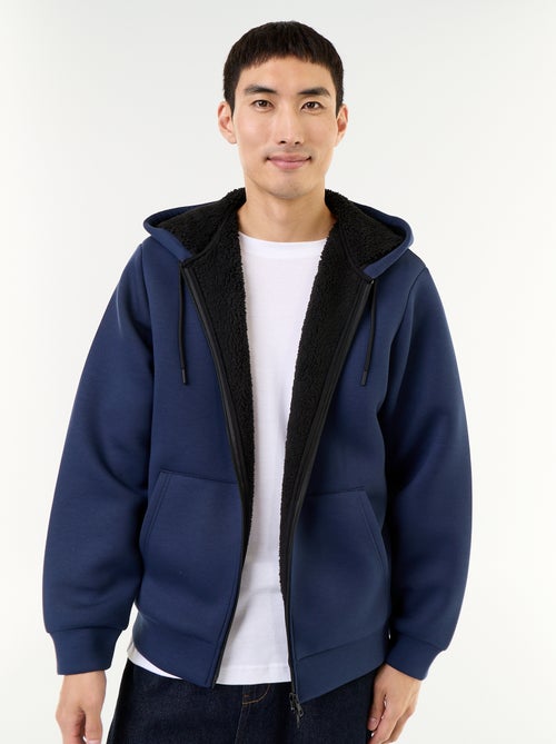 Neoprene Zip-Up Hoodie - Kiabi
