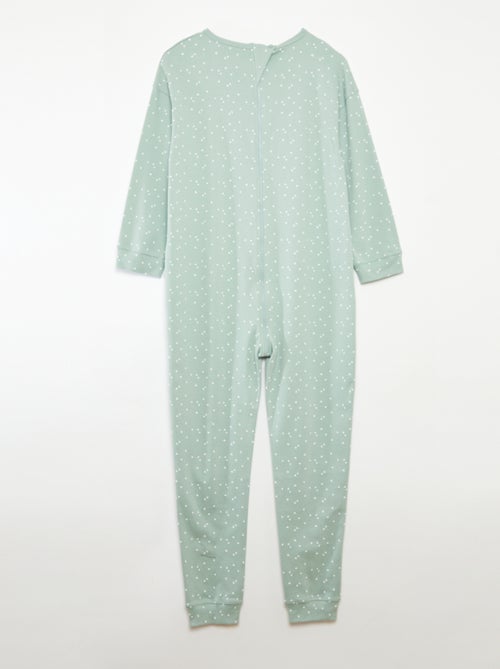 Night Jumpsuit with Zipper Opening - Easy-Wear Collection - Kiabi