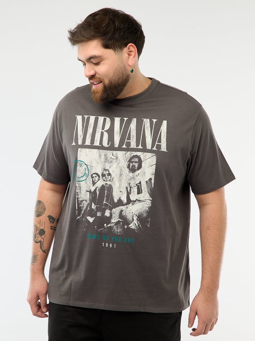 Nirvana Print T-Shirt - Kiabi