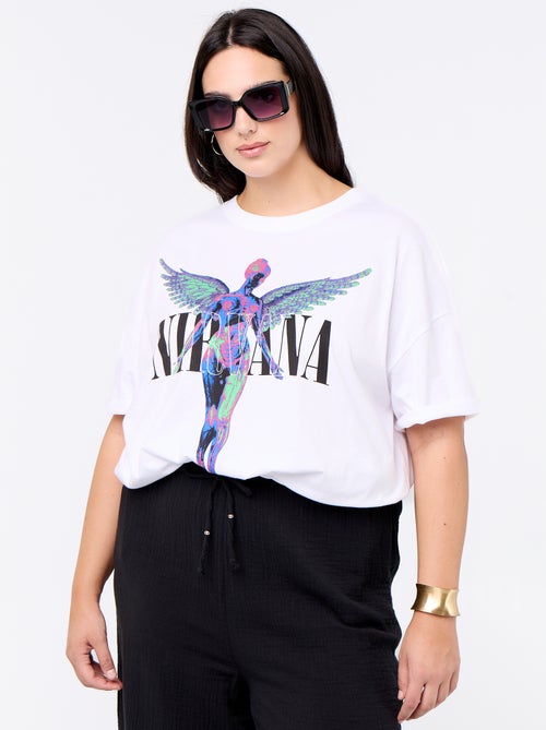 "Nirvana" Short-Sleeved T-Shirt - Kiabi