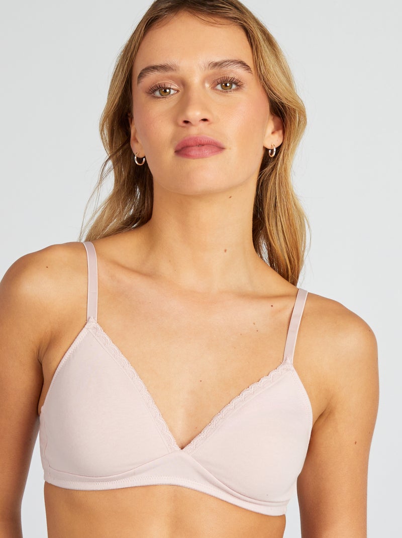 Non-padded triangle bra PURPLE - Kiabi