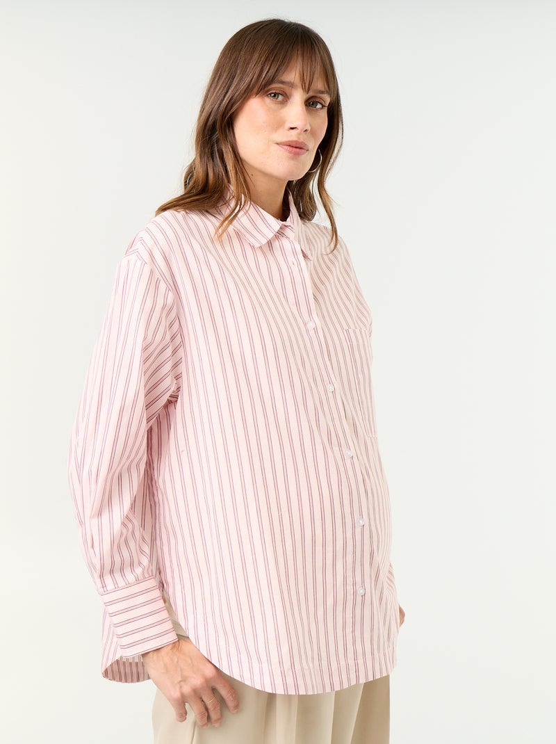 Nursing blouse with side slit Pink - Kiabi