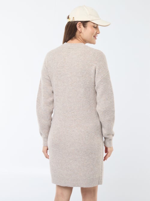 Nursing sweater dress with button fastening - Kiabi