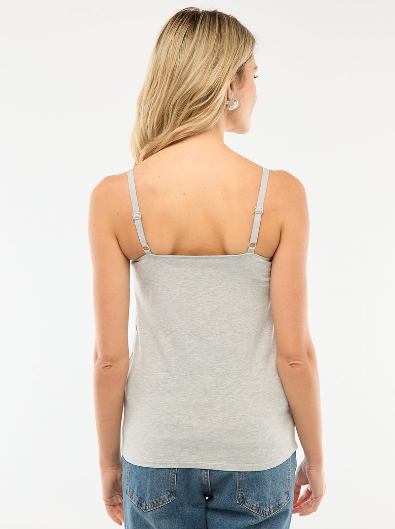 Nursing Tank Top Grey - Kiabi