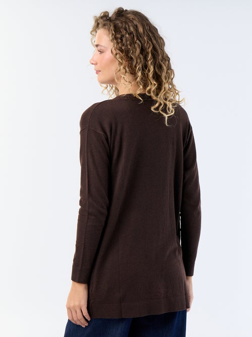 Offene Kurzstrickjacke aus Feinstrick - Kiabi Offene Kurzstrickjacke aus Feinstrick - Kiabi