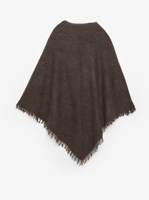 Offener, einfarbiger Poncho - Kiabi