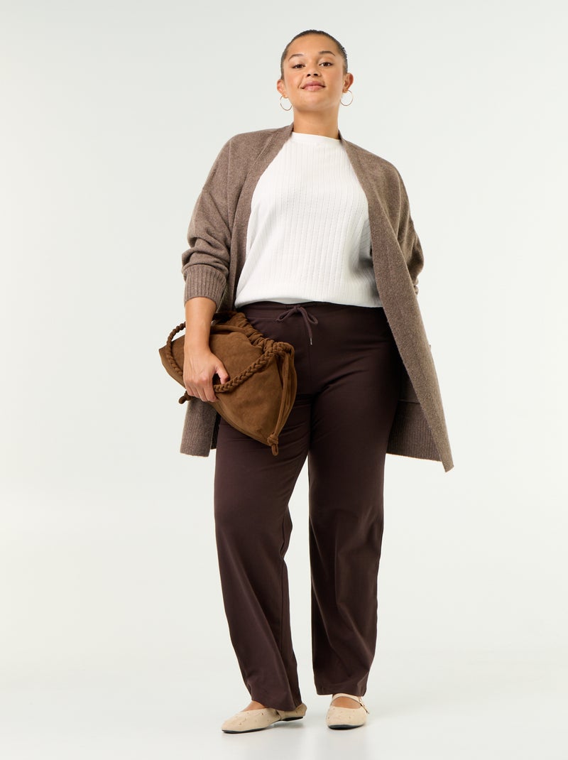Offener langer Cardigan Marron - Kiabi