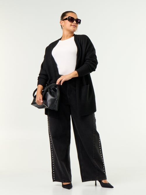 Offener langer Cardigan - Kiabi Offener langer Cardigan - Kiabi
