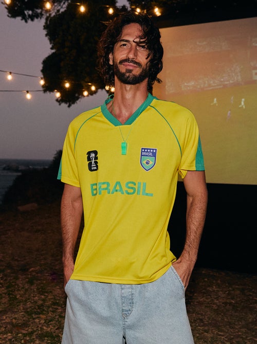 Offiziell lizenzierte FIFA Fussball-Weltmeisterschaft 26™ T-Shirts - Brasilien - Kiabi Offiziell lizenzierte FIFA Fussball-Weltmeisterschaft 26™ T-Shirts - Brasilien - Kiabi