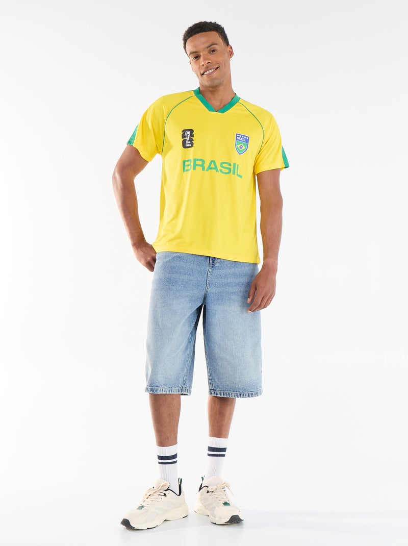 Offiziell lizenzierte FIFA Fussball-Weltmeisterschaft 26™ T-Shirts - Brasilien Gelb - Kiabi