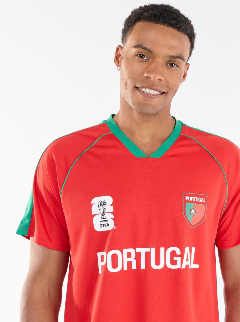 Offiziell lizenzierte FIFA Fussball-Weltmeisterschaft 26™ T-Shirts - Portugal Rouge - Kiabi