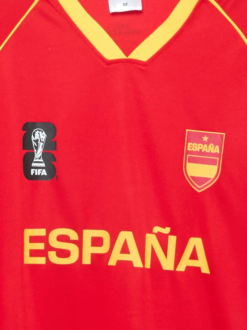 Offiziell lizenzierte T-Shirts der FIFA Fussball-Weltmeisterschaft 26™ - Spanien Rouge - Kiabi