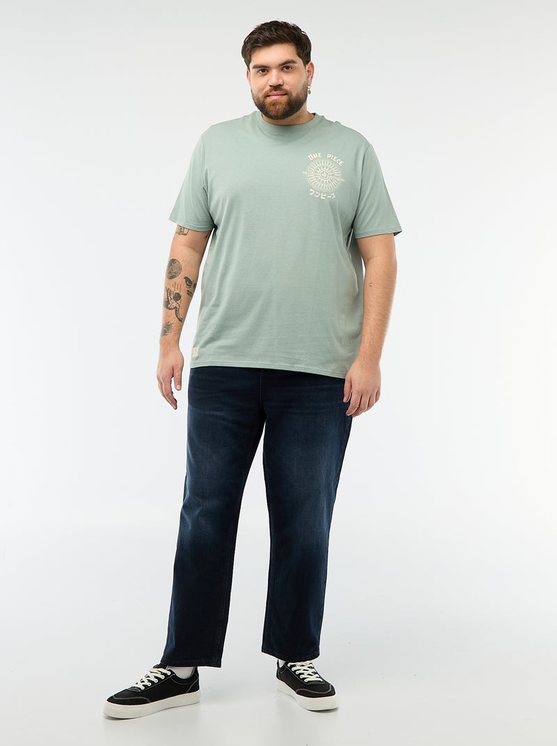 'One Piece' Print T-shirt Blue - Kiabi