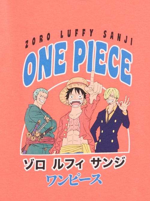 One Piece Short-Sleeve Printed Cotton T-Shirt - Kiabi