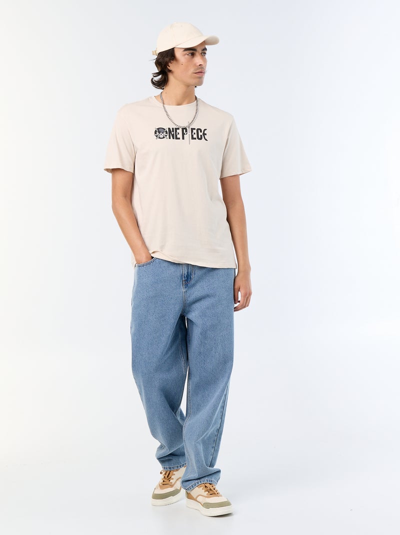 'One Piece' Short-Sleeved T-Shirt Grey - Kiabi