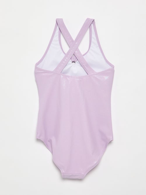 One-piece swimsuit with shiny fabric - Kiabi