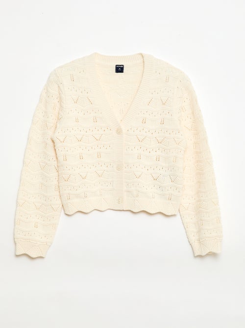 Open Knit Cardigan - Kiabi