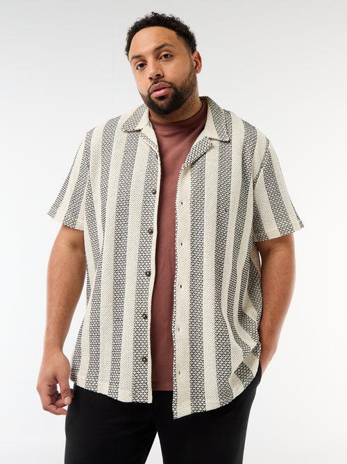 Open-Knit Short-Sleeve Shirt - Kiabi
