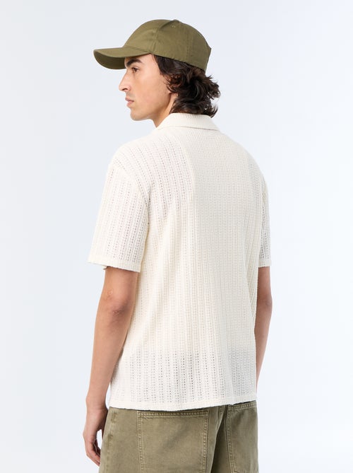 Open-knit Short-Sleeved Shirt - Kiabi