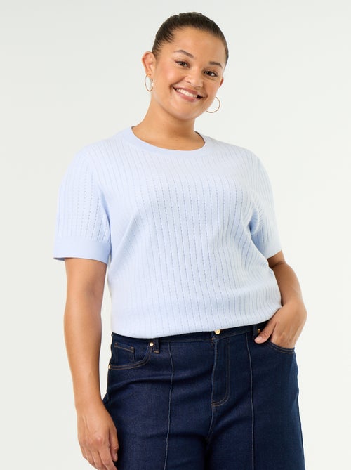 Open-knit T-shirt - Kiabi