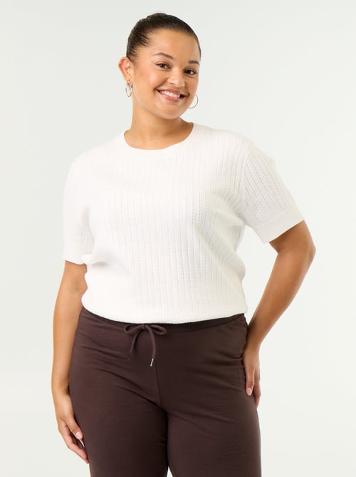 Open-knit T-shirt - Kiabi