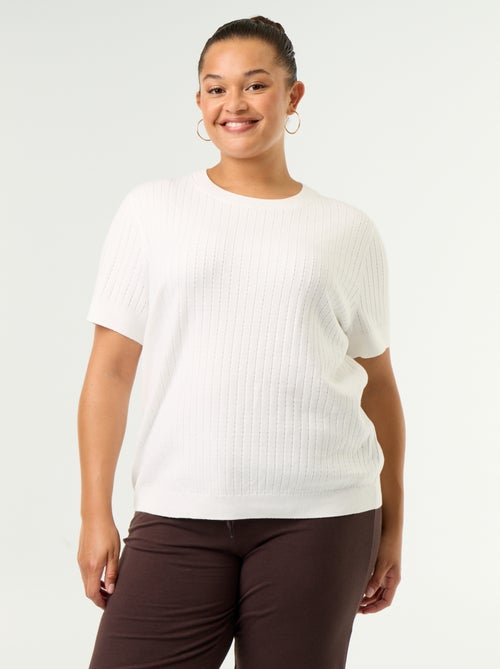 Open-knit T-shirt - Kiabi