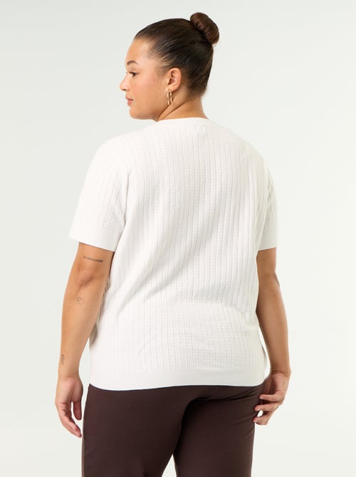Open-knit T-shirt - Kiabi