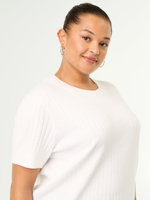 Open-knit T-shirt - Kiabi
