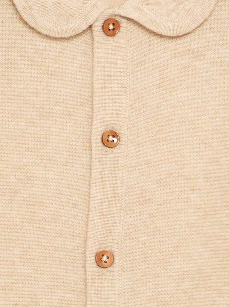 Overall aus Wolle und Kaschmir - Premium Beige - Kiabi