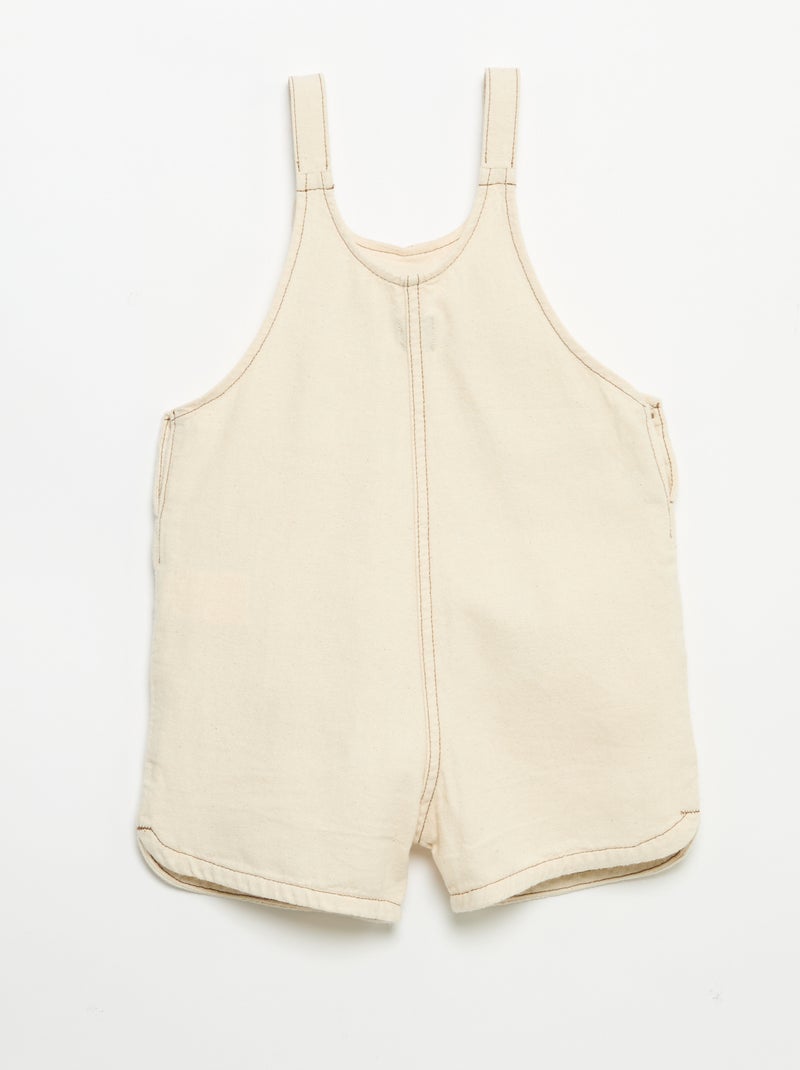 Overalls with pockets White - Kiabi