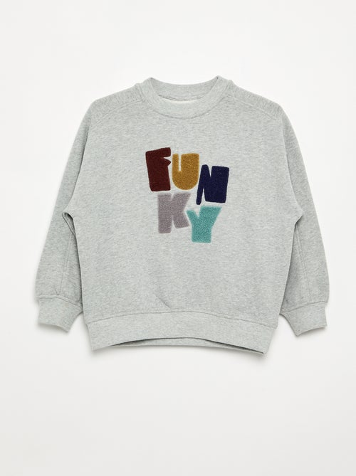 Oversize-Sweatshirt mit Print - Kiabi