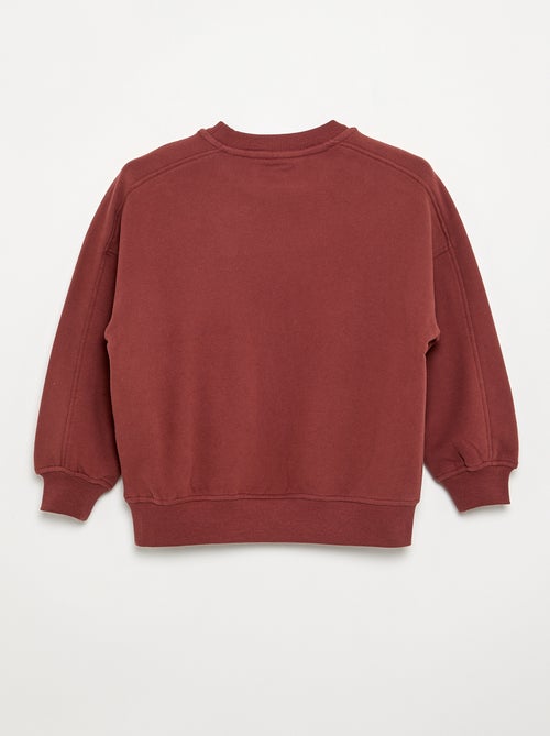 Oversize-Sweatshirt mit Print - Kiabi