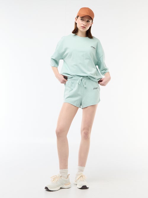 Oversize T-Shirt mit Aufschrift - Kiabi
