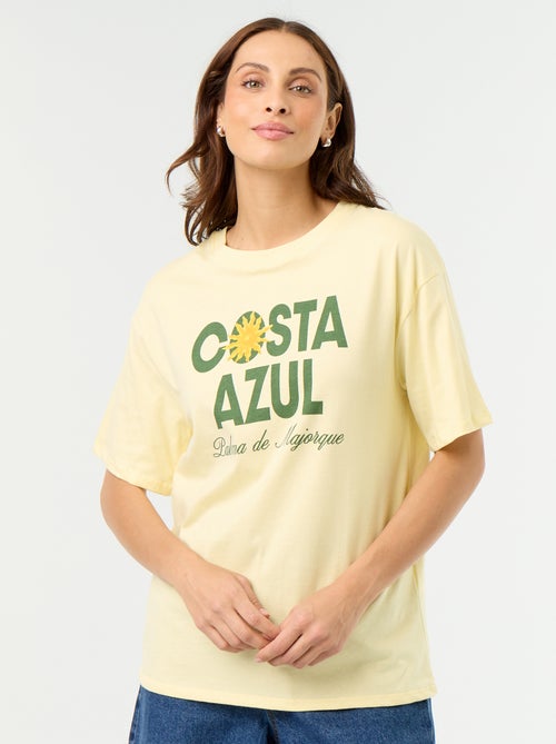 Oversize T-Shirt mit Botschaft - Kiabi