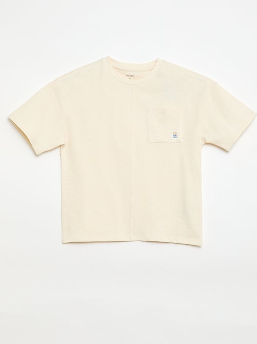 Oversize T-Shirt mit kurzen Ärmeln - Kiabi