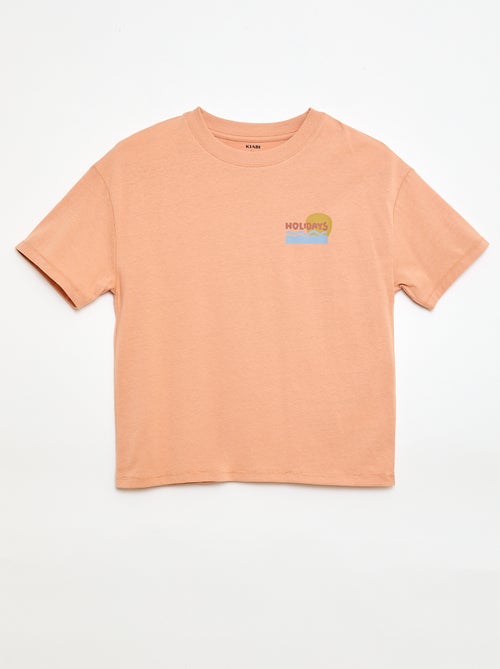 Oversize T-Shirt mit Print - Kiabi