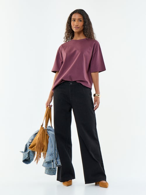 Oversize T-Shirt mit Rundhals - Kiabi