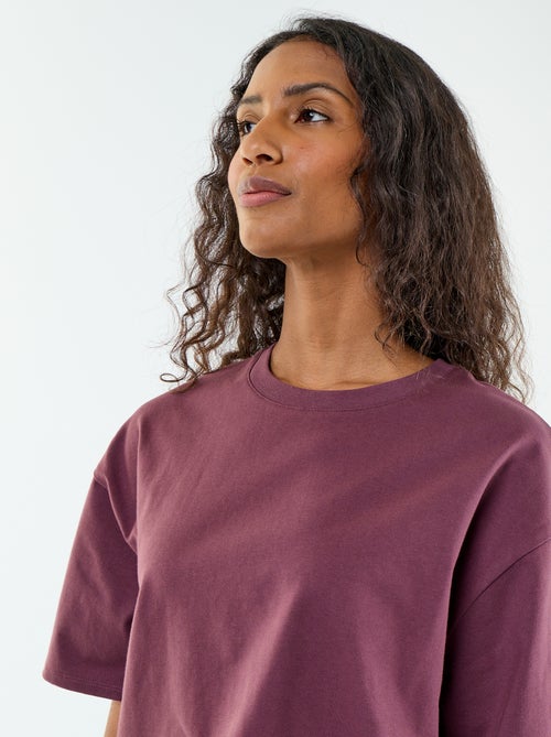 Oversize T-Shirt mit Rundhals - Kiabi