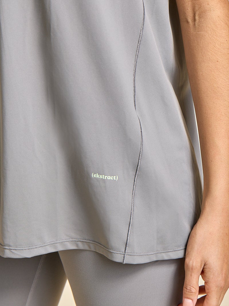 Oversized Armhole Tank Top - (ekstract) Grey - Kiabi