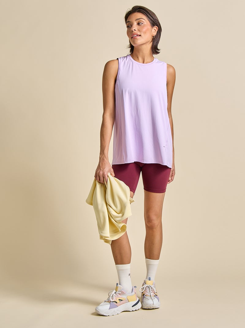 Oversized Armhole Tank Top - (ekstract) Purple - Kiabi