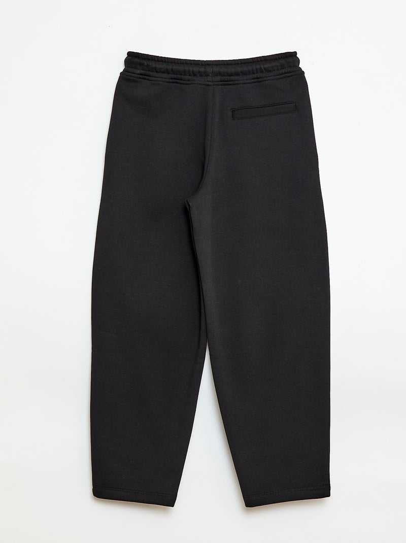 Oversized Fleece Joggers Black - Kiabi
