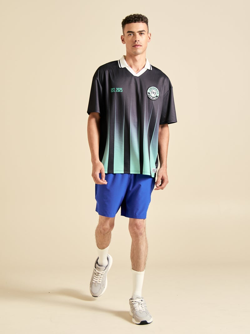 Oversized Football T-shirt - (ekstract) Black - Kiabi