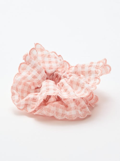 Oversized Gingham Check Scrunchie - Kiabi
