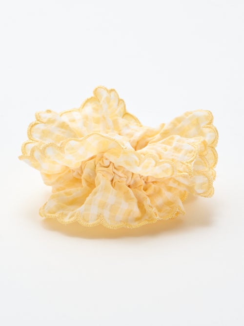 Oversized Gingham Check Scrunchie - Kiabi