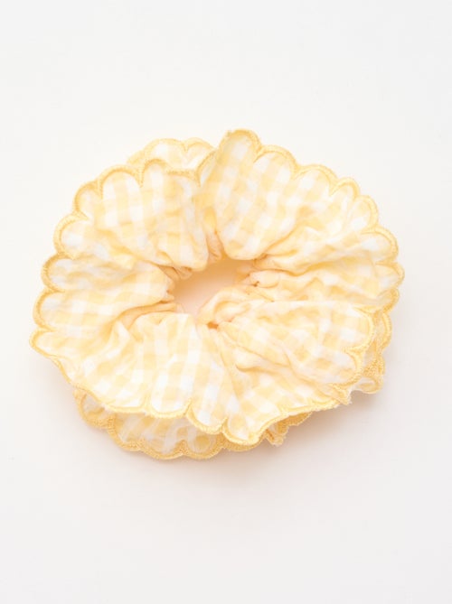 Oversized Gingham Check Scrunchie - Kiabi